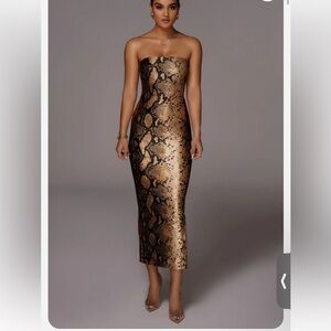 JLUX LABEL snake skin dress